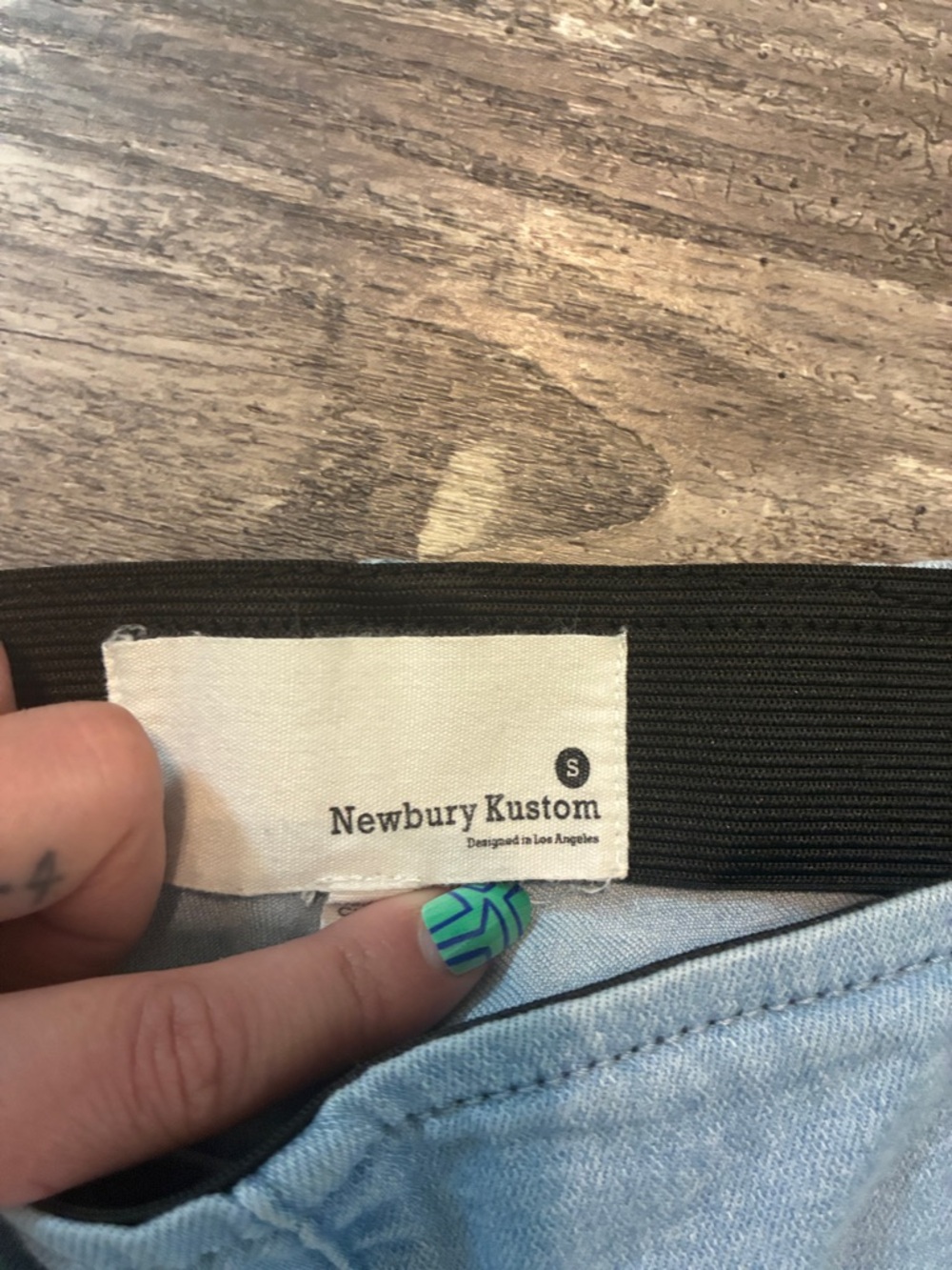 Newbury Kustom Light Blue Flare Jeans - Picture 2 of 8